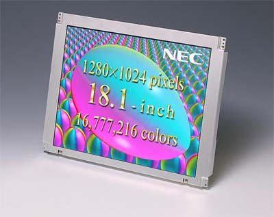 46cm(18.1型)TFTカラー液晶ディスプレイ「NL128102AC28-04」